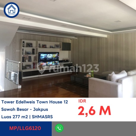 LELANG APARTEMEN TOWER EDELWEIS TOWN HOUSE 12_GUNUNG SAHARI_JAKPUS
