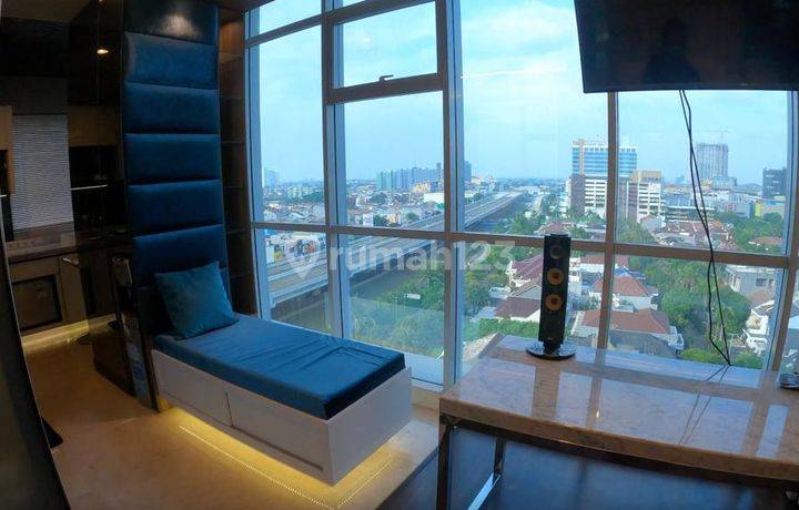 Apt M GOLD Tower lantai 10 view city. fully furnished.