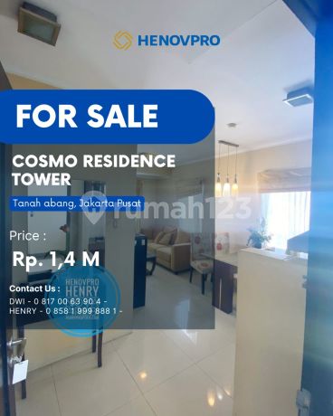 HARGA TERBAIK COSMO RESIDENCE FULL FURNITUR PEMANDANGAN TERBAIK