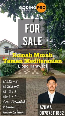 Turun Harga Rumah Bagus di Lippo Karawaci Central Kawasan Premium 2 Lantai