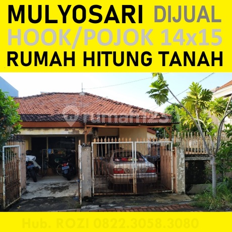 Rumah MULYOSARI HOOK 14x15 Hitung Tanah Saja MURAH Dkt Sutorejo Bhaskara Wisma Permai SHM