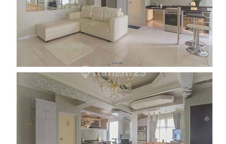 Dijual Cepat Apartemen Pancoran Riverside 2 Unit Jadi Satu Tinggal Bawa Koper Full Furnished 2 Kamar Tidur  Bagus