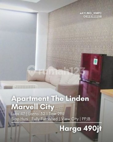 Apartment The Linden, Marvell City FULLY FURNISHED, SIAP HUNI