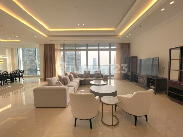 Apartemen The Raffles Residence 4br 480m Lokasi Strategis Furnish