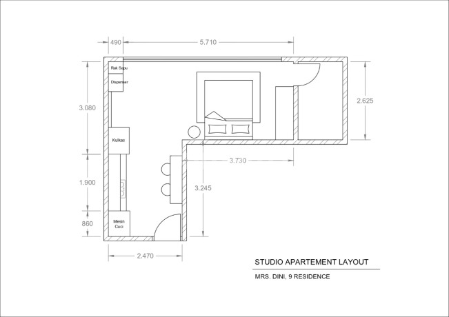 Dijual Studio Nine Residence Apartment Siap Huni Mampang Prapatan