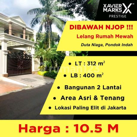  Di Bawah Njop Lelang Rumah Mewah Di Duta Niaga Pondok Indahlt.312, Lb.400harga 10.5 miliar