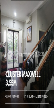 Best Deal Maxwell Gading Serpong Cluster Semi-Furnished 4 Bedrooms