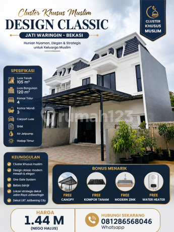 Dijual Rumah 2 Lantai Desain Classic Dalam Cluster Jatiwaringin Bekasi Dijual Rumah 2 Lantai Desain Classic Dalam Cluster Jatiwaringin Bekasi
