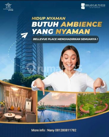 Dijual Apartemen Bellevue Place  beli Unit langsung kesewa 3th ,Free Fully Furnish & Free IPL 3Tahun
