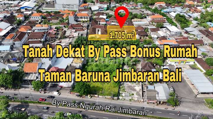 Tanah Dekat By Pass Bonus Rumah Taman Baruna Jimbaran Bali 