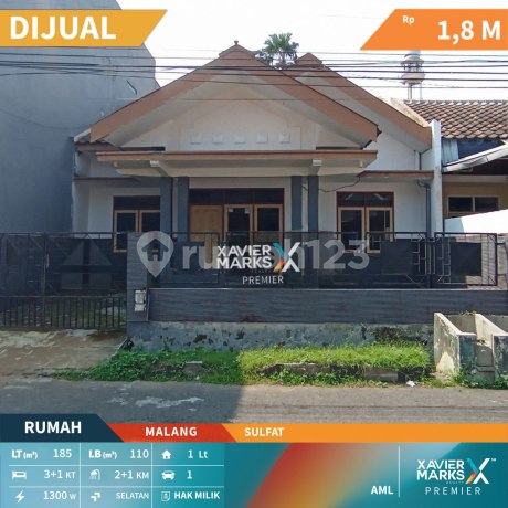 Ready-to-Occupy House with Well-Maintained Building in Sulfat Garden, Malang. Ready-to-Occupy House with Well-Maintained Building in Sulfat Garden, Malang.