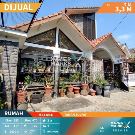 Well-Maintained 2-Story House in Taman Sulfat, Malang. Well-Maintained 2-Story House in Taman Sulfat, Malang.