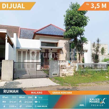 Rumah Kawasan Nyaman Dekat Exit Tol di Graha Kencana Malang