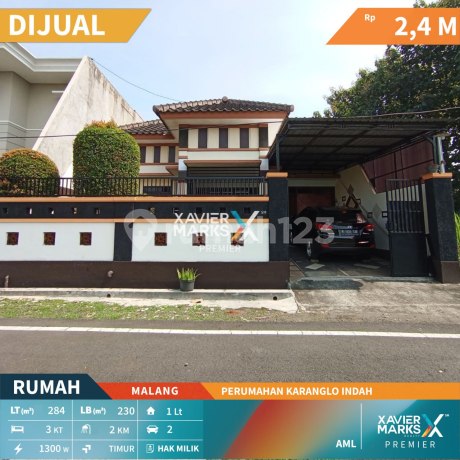 Rumah Cantik Terawat Dekat Exit Tol di Karanglo Indah Malang