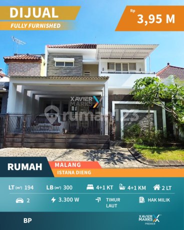 Rumah Full Furnish 2 Lantai di Istana Dieng Malang