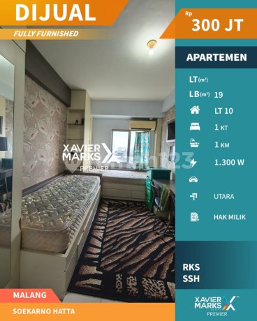 Apartemen Soekarno Hatta Malang Full Furnish Tipe Studio