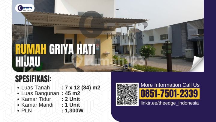 Jual Cepat Rumah Griya Hati Hijau Sidoarjo Tipe 45 The Edge
