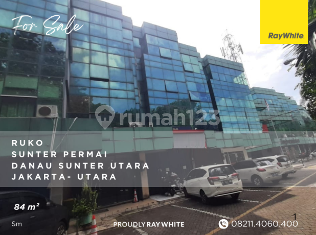 Ruko Sunter Permai - Hadap Jalan Raya - 4 Lt