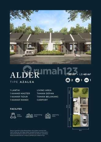 Woodvile Residence , Buduran Sidoarjo, Rumah Mewah & Baru 2Lt di Sidoarjo, Woodville Residence Cluster Mahogany
