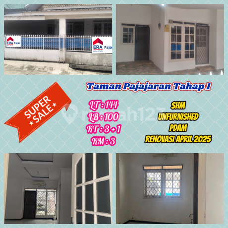 Cepat Amankan! Rumah Strategis Taman Pajajaran Renov 2025 Cepat Amankan! Rumah Strategis Taman Pajajaran Renov 2025