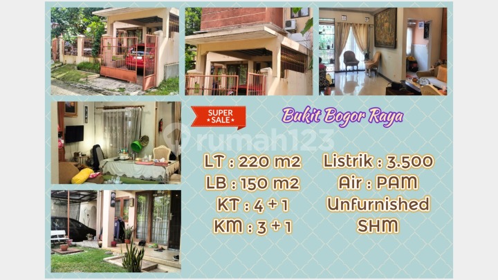 Hunian Asri & Elegan di Bukit Bogor Raya - Kesempatan Emas Hunian Asri & Elegan di Bukit Bogor Raya - Kesempatan Emas