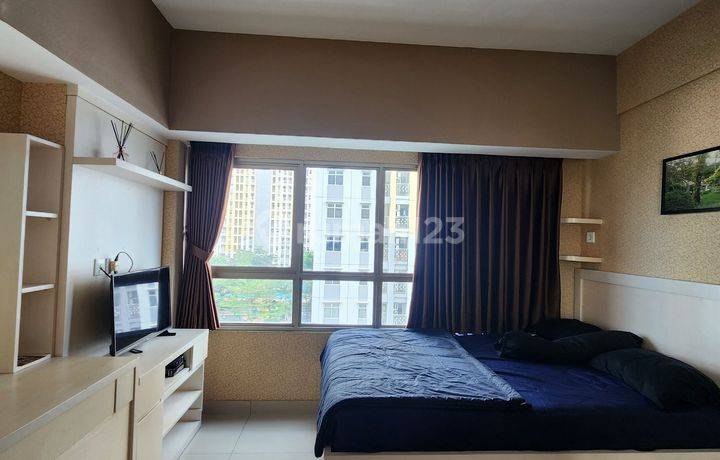 Jual Rugi, Harga Masih Nego, Unit Tipe Studio Full Furnished Bagus Di Apartemen The Springlake View Menara Elodea Summarecon Bekasi