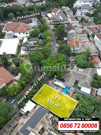 Tanah Bagus Strategis di Jl Hang Lekir Raya, Kebayoran Baru, Jaksel