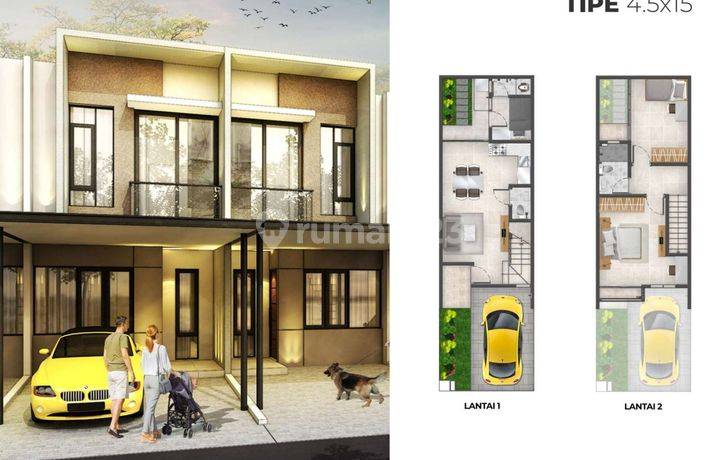 Dijual Rumah Millenial PIK 2 Extension Cluster Alabama ALA5 Uk 4,5x15