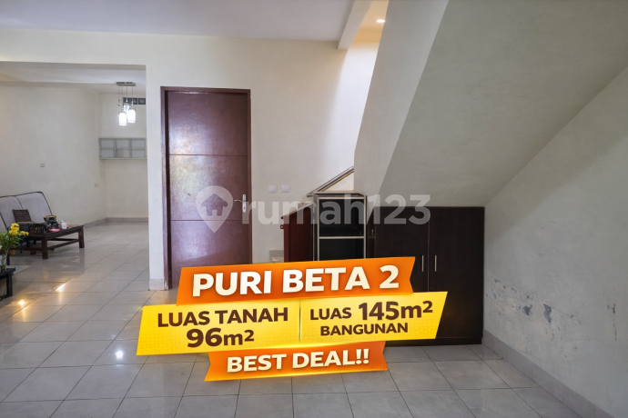 Rumah Siap Huni di Puri Beta 2 - LT 96 M², 4 Kt, Bonus Kitchen Set & AC Rumah Siap Huni di Puri Beta 2 - LT 96 M², 4 Kt, Bonus Kitchen Set & AC