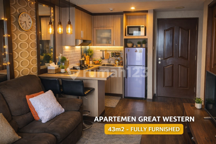 Tinggal Nyaman di Great Western Resort | Apartemen 2Br Fully Furnished | High Floor