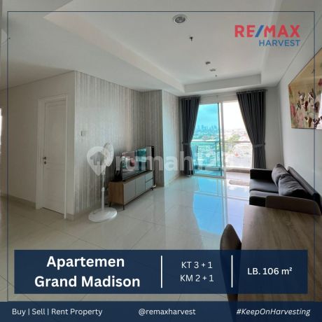Best Price! Murah & Bagus Apart Grand Madison Furnish & Siap Huni
