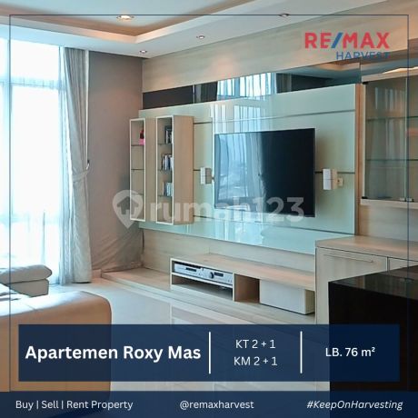 Dijual Sangat Murah & Bagus. Furnished Mewah. Apart Roxy Mas