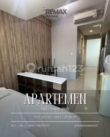Dijual Murah Apartemen Studio Full Furnished City View di Apartemen Tree Park, BSD Dijual Murah Apartemen Studio Full Furnished City View di Apartemen Tree Park, BSD