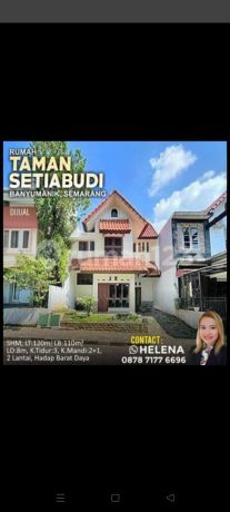 Ready-to-occupy Semarang city center house near Undip campus, close to toll gate exit, for sale in Taman Setiabudi, Banyumanik, South Semarang.
