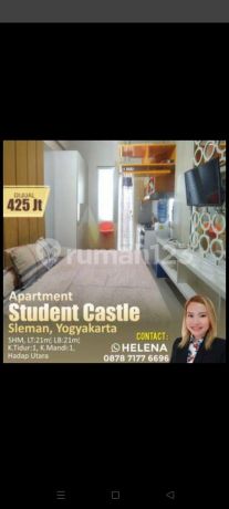 Apartemen Studio Furnished Tengah Kota Di Apartemen Student Castle Seturan Depok Sleman Yogyakarta