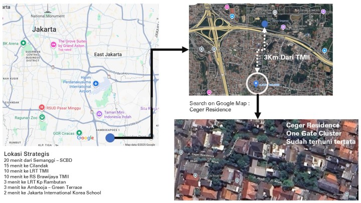 Dijual Cepat - 2 Kavling Berdampingan di Ceger Residences, bisa Beli Salah Satu