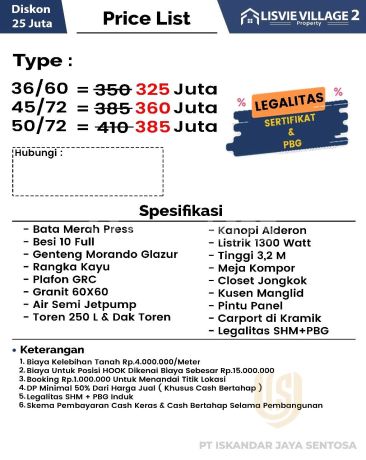 Sell Cheap House with Mortgage Option Near Stt Telkom University and Buahbatu Toll Road Bandung