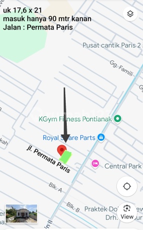 Dijual Tanah Siap Bangun Jl. Permata Paris,strategis,cocok Untuk Kos /bangun Rumah Idaman Dll