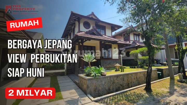 Rumah 2 Lantai Bergaya Jepang Dengan View Gunung & Perbukitan || 2 Milyar ||  Clluster Taman Sakura Sentul City