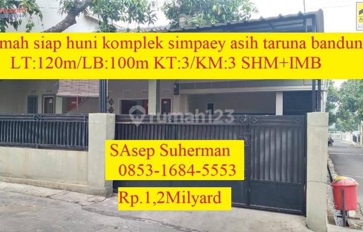 Rumah Siap Huni Komplek Simpay Asih Taruna Bandung Bebas Nobanjr 