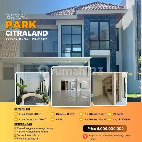 RUMAH BARU GRESS ROYAL PARK 1 CITRALAND dkt PAKUWON, GRAHA [349]
