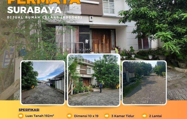 LELANG RUMAH CITRA PERMATA REGENCY BENOWO SURABAYA BARAT [351]
