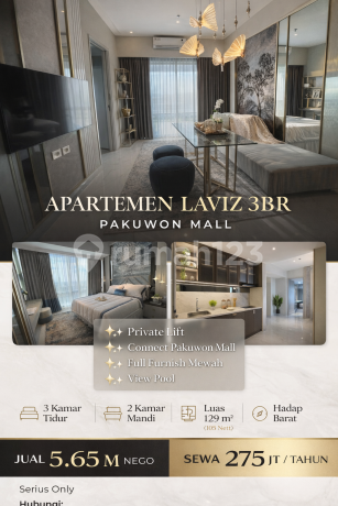 Jual / Sewa untuk Expatriat Apartemen Laviz 3Br Pakuwon Mall[808]
