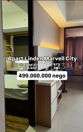 Apartemen Linden Marvell City 2br Full Furnish Surabaya [638]