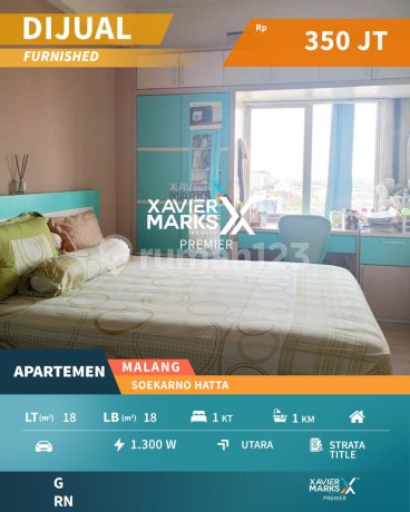 Apartemen Premium Di Soekarno Hatta Lowokwaru Malang(ID1389)