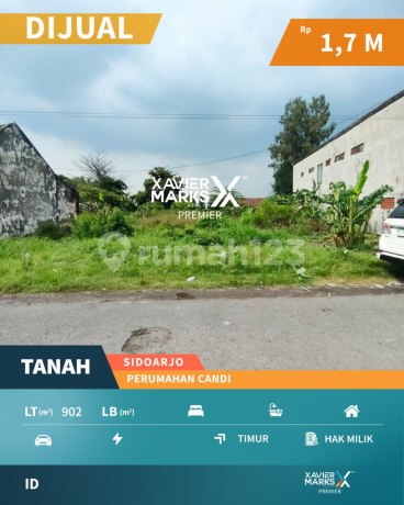 Tanah Kavling Di Komplek Perumahan Desa Candi Sidoarjo (ID1286)