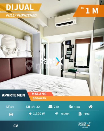 Apartemen Tipe 2 Bed Room di Apartemen Begawan Tlogomas Malang