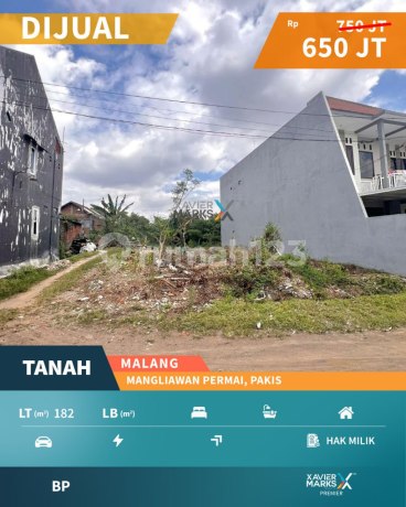 Tanah Kavling Di Perumahan Mangliawan Permai, Pakis Malang