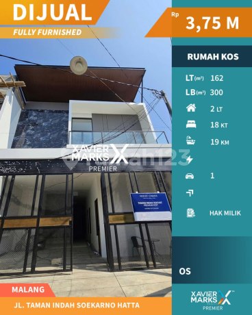 Rumah Kost Premium di Taman Indah Soekarno Hatta Lowokwaru Malang