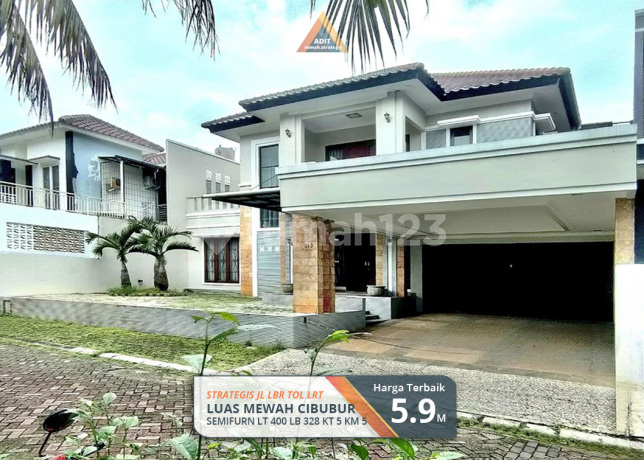 Semifurn Rumah Stratgis Mewah Luas Puri Sriwedari Cibubur LRT Tol